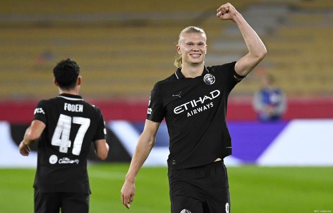 曼城翻盘里昂，哈兰德打破历史纪录